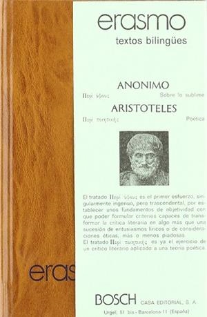 SOBRE LO SUBLIME. | 9788471625960 | ANONIMO ; ARISTOTELES