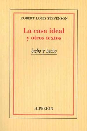 CASA IDEAL Y OTROS TEXTOS, LA | 9788475175676 | STEVENSON, ROBERT LOUIS