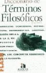 DICCIONARIO DE TERMINOS FILOSOFICOS | 9788448300784 | ROBERT, FRANÇOIS