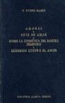 AMORES ; ARTE DE AMAR ; SOBRE LA COSMÉTICA DEL ROS | 9788424913922 | OVIDIO NASON, PUBLIO