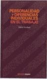 PERSONALIDAD Y DIFERENCIAS INDIVIDUALES EN EL TRAB | 9788436808506 | FURNHAM, A.