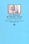 ELEMENTOS DEL DERECHO NATURAL,LOS | 9788430919659 | LEIBNIZ, GOTTFRIED WILHELM, FREIHERR VON