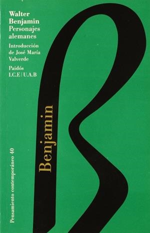 PERSONAJES ALEMANES | 9788449301803 | BENJAMIN, WALTER