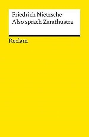 ALSO SPRACH NIETZSCHE | 9783150071113 | NIETZSCHE, FRIEDRICH