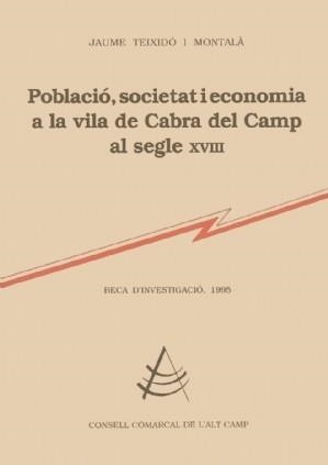 POBLACIO SOCIETAT I ECONOMIA A LA VILA DE CABRA | 9788479354121 | TEIXIDO MONTALA, JAUME
