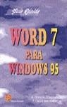 WORD 7 PARA WINDOWS 95 | 9788428322515 | CALLE MATAMOROS, FERNANDO ; GONZALEZ MAN