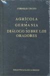 AGRICOLA.GERMANIA.DIALOGO SOBRE LOS ORADORES | 9788424900670 | TACITO, CAYO CORNELIO
