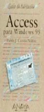 ACCESS PARA WINDOWS 95 GUIA INICIACION | 9788476148969 | GARCIA NUÑEZ, PABLO J.