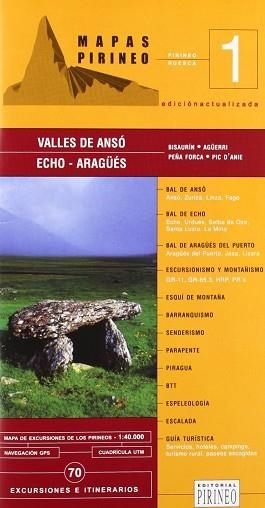 MAPA VALLES DE ANSO ECHO Y ARAGUES | 9788487997501 | VARIS