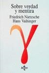 SOBRE VERDAD Y MENTIRA | 9788430919468 | NIETZSCHE, FRIEDRICH