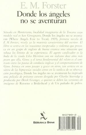 DONDE LOS ANGELES NO SE AVENTURAN | 9788432206429 | FORSTER, EDWARD MORGAN