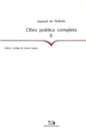 OBRA POETICA COMPLETA VOL.I Y II | 9788479353650 | PEDROLO DE MANUEL