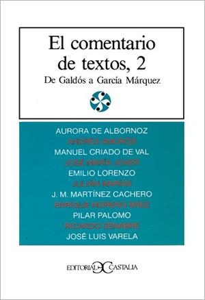 COMENTARIO DE TEXTOS 2 EL | 9788470391767 | AMORÓS, ANDRÉS, PR.