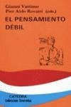 PENSAMIENTO DEBIL EL | 9788437607399 | VATTIMO, GIANNI