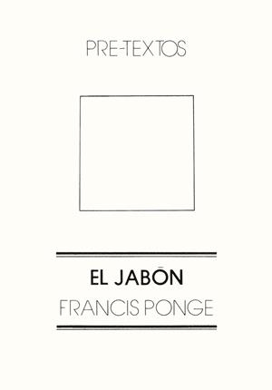 JABON EL | 9788485081042 | PONGE, FRANCIS